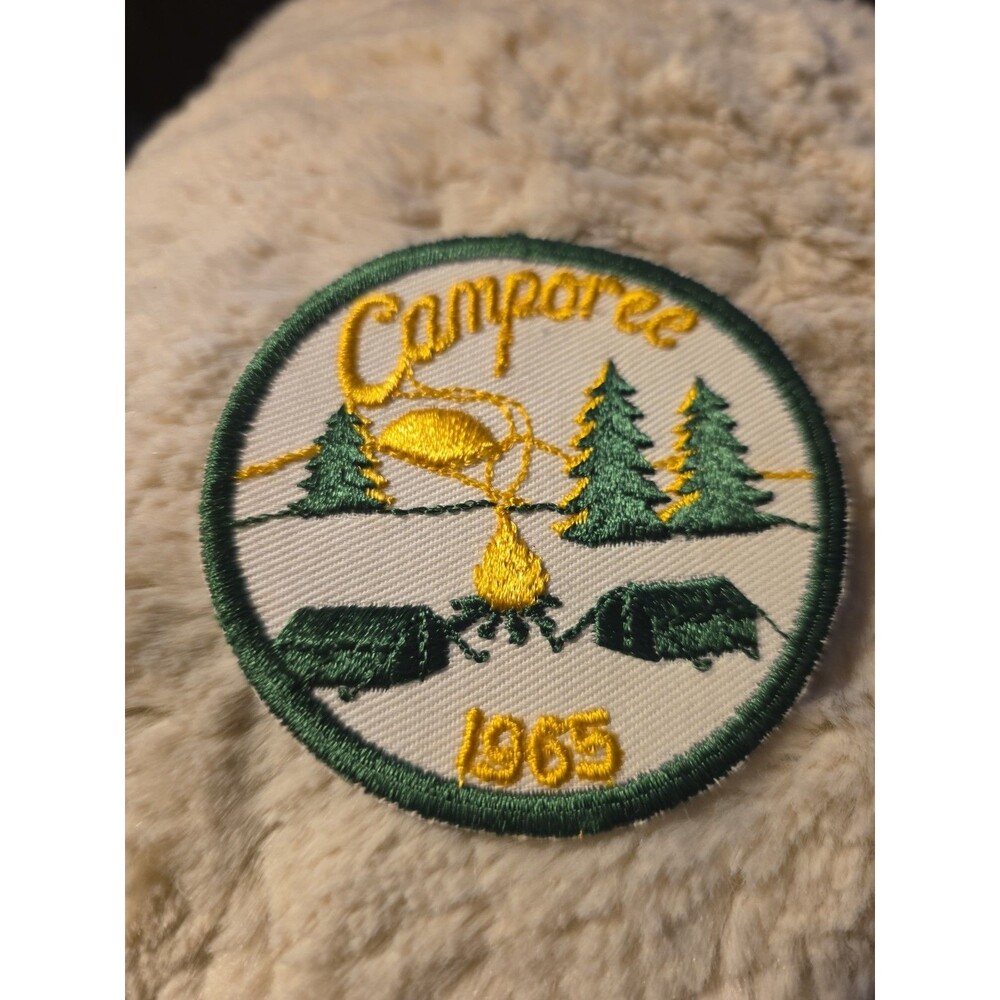 Vintage 1965 CAMPOREE Boy Scouts of America Souvenir PATCH BSA Camping Scouting